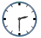 下午2点30分时(如图),时钟的分针与时针所成角的度数为