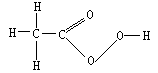 下图为过氧乙酸的结构式,下列有关过氧乙酸的叙述中不正确的是