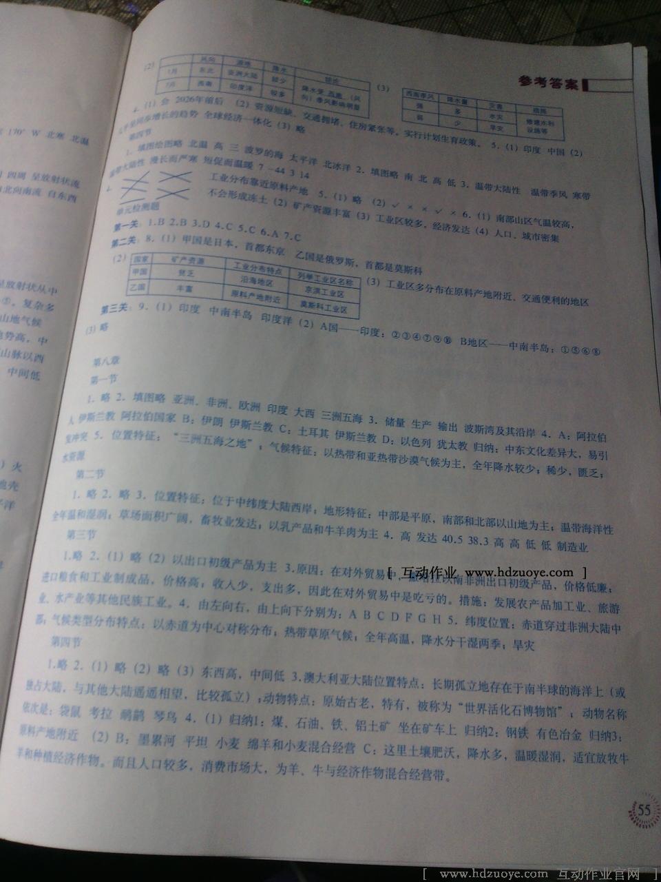 2015年地理填充图册七年级下册人教版 第45页