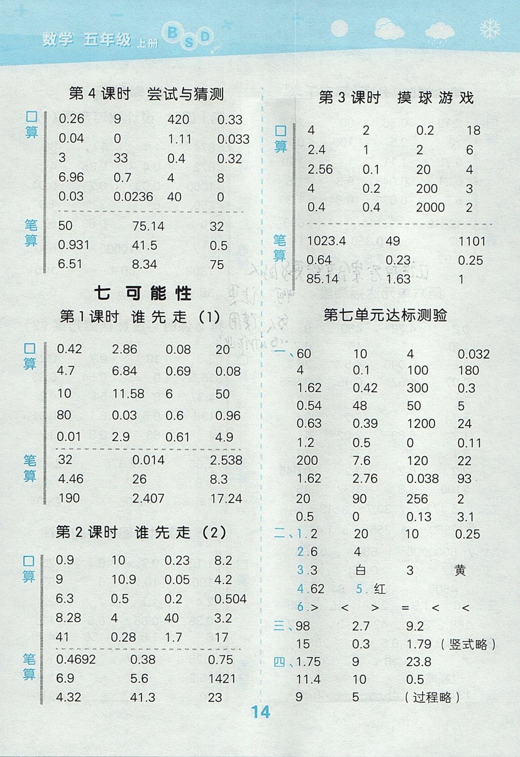 2o2o年四年级数学小达人口算_数学口算小窍门手抄报(3)