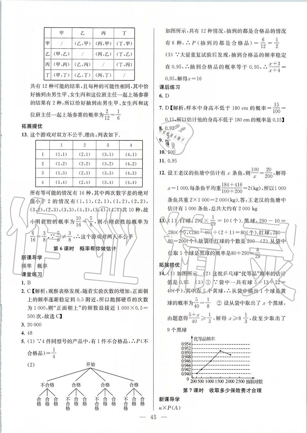 第8章  统计和概率的简单应用 - 第45页