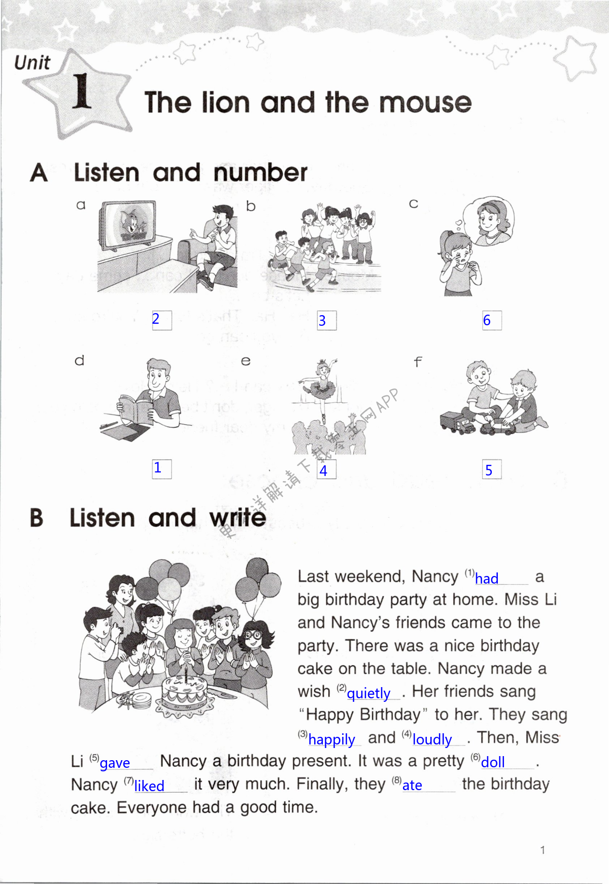 Unit 1 The lion and the mouse - 第1页