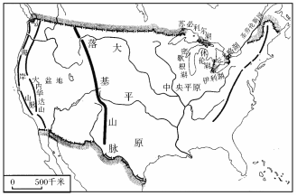 正确的是( ) a.美国大部分国土都在热带 b.