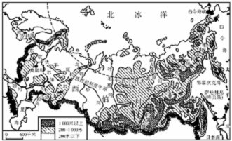 俄罗斯地势低平,以平原为主    b.叶尼塞河是其重要的地形区分界线 c.