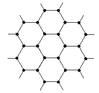 石墨晶体如图所示,每一层由无数个正六边形构成,则平均每个正六边形所
