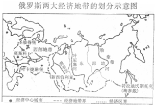 俄罗斯东部地区人口稀疏的原因_读下图回答有关问题. 1 AB线的位置为 .它反映