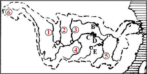 读长江水系图 然后完成下列要求.