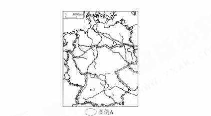 读"黄土高原区域简图及高原上某地等高线地形图 .完成