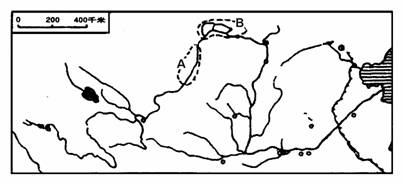 读黄河流域图,完成下列要求:(14分)