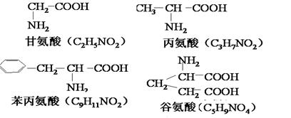 丙氨酸和谷氨酸的r基分别是.