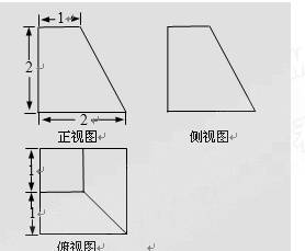 某四棱台的三视图如图所示,则该四棱台的体积是)