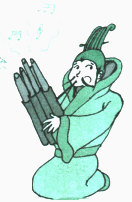 有个南郭先生并不会吹竽,也 混进了吹 竽的