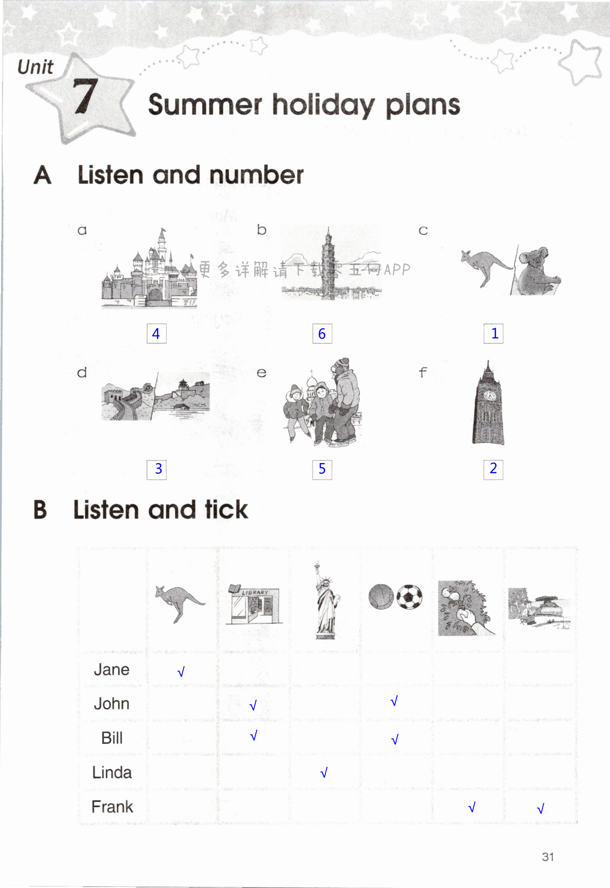 Unit 7 Summer holiday plans - 第31页