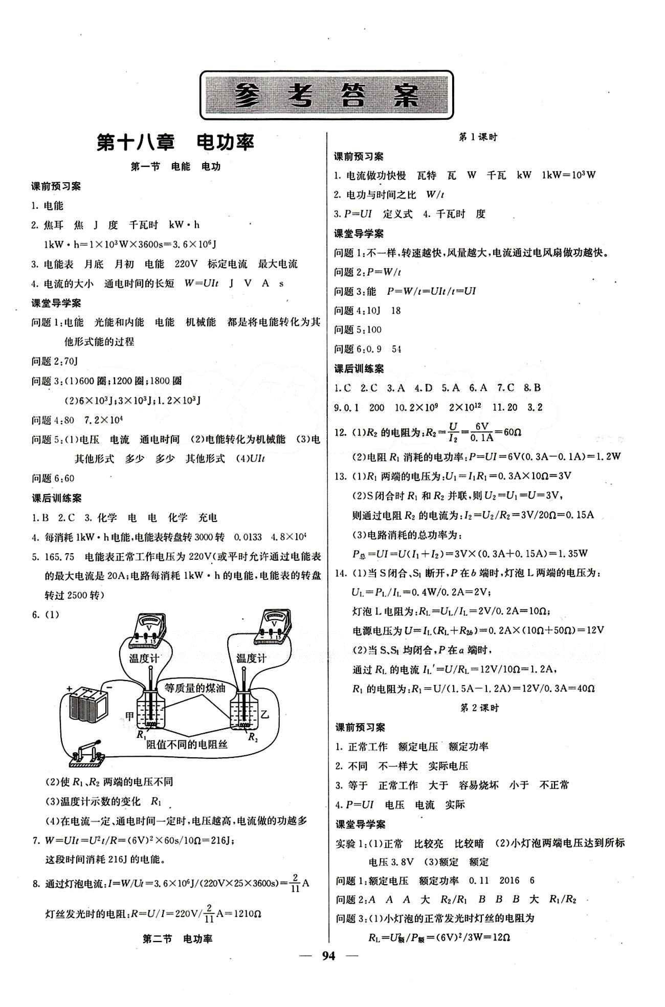 2015 课堂内外九年级下物理希望出版社