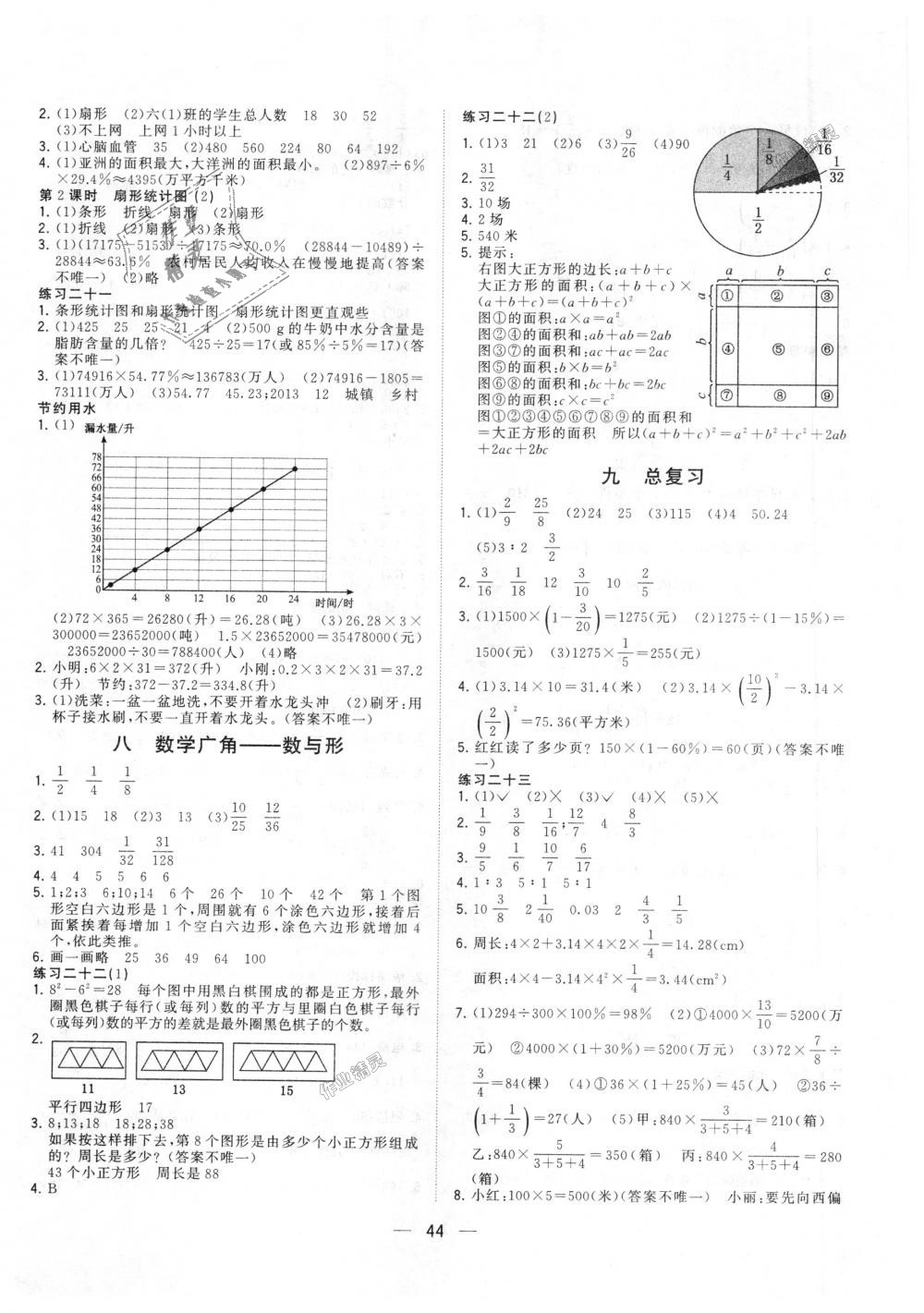 课堂小作业六年级数学上册人教版 第8页 参考答案 分享练习册得积分