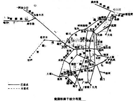 鐵路幹線:1 ,2 ,3 ,5 ,6